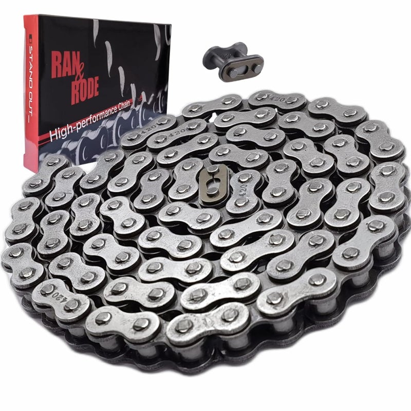 ‎Ran&Rode Rear Drive 420 Chain 90 Links for Baja Motorsports MB165 MB200 Baja Heat Warrior CT200U CT200U-EX BT200X 196cc 6.5Hp Mini Bike Motorcycle（#420 Chain 90 Links） - Image 1